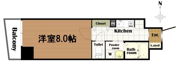 アスティオン大手通の物件間取画像